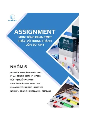Phân tích tác động của thương mại điện tử tới công ty văn phòng phẩm oceanic