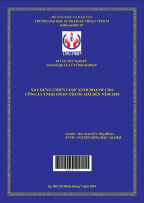 Đồ án hcmute xây dựng chiến lược kinh doanh cho công ty tnhh tm dv phước hải đến năm 2020