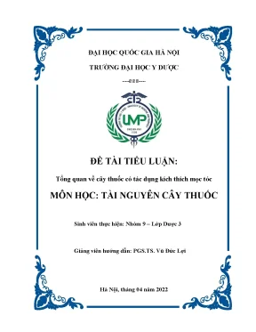 Tổng quan về cây thuốc có tác dụng kích thích mọc tóc