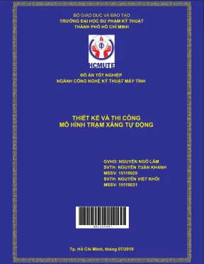 Đồ án hcmute thiết kế và thi công mô hình trạm xăng tự động