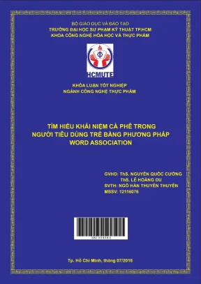 Đồ án hcmute tìm hiểu khái niệm cà phê trong người tiêu dùng trẻ bằng phương pháp word association