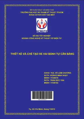 Đồ án hcmute thiết kế và chế tạo xe hai bánh tự cân bằng