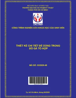 Hcmute thiết kế chi tiết để dùng trong đồ gá tổ hợp