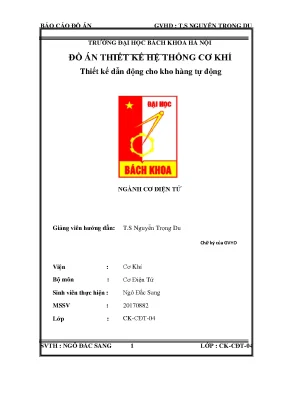 Tiểu luận tính toán và thi t k ế ế ệ h thống cơ khí khung nâng xe