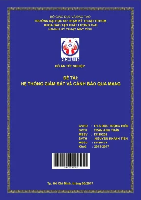 Đồ án hcmute hệ thống giám sát và cảnh báo qua mạng