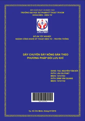 Đồ án hcmute dây chuyền sấy nông sản theo phương pháp đối lưu khí