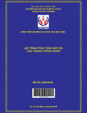 Hcmute lập trình tính toán cầu thang thông dụng