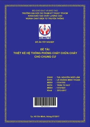 Đồ án hcmute thiết kế hệ thống phòng cháy chữa cháy cho chung cư