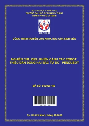 Hcmute nghiên cứu điều khiển cánh tay robot thiếu dẫn động hai bậc tự do pendubot