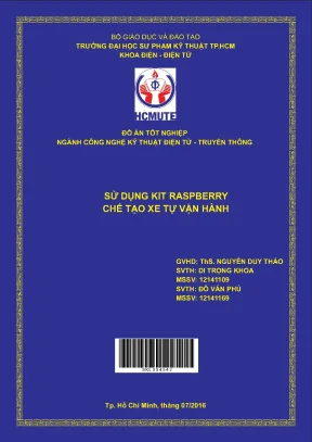 Đồ án hcmute sử dụng kit raspberry chế tạo xe tự vận hành
