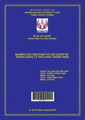 Đồ án hcmute nghiên cứu giải pháp và xây dựng hệ thống quản lý thú cưng thông minh