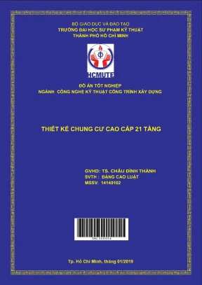 Đồ án hcmute thiết kế chung cư cao cấp 21 tầng