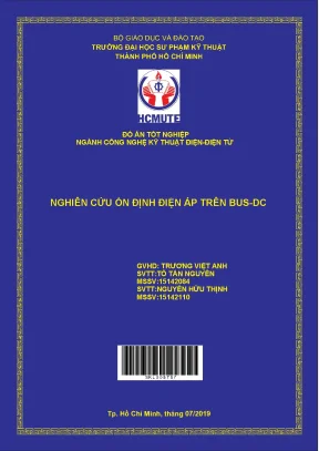 Đồ án hcmute nghiên cứu ổn định điện áp trên bus dc