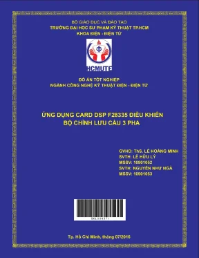 Đồ án hcmute ứng dụng card dsp f28335 điều khiển bộ chỉnh lưu cầu 3 pha
