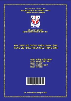 Đồ án hcmute xây dựng hệ thống nhận dạng lệnh tiếng việt điều khiển nhà thông minh