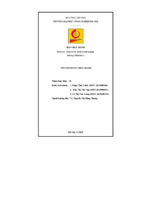 Tiểu luận đánh giá hiệu quả các chỉ tiêu so sánh công ty hải hà với số liệu công ty kinh đô và trung bình ngành