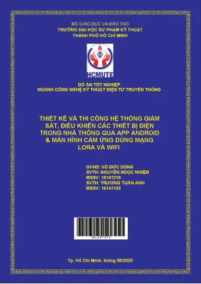Đồ án hcmute thiết kế và thi công hệ thống giám sát điều khiển các thiết bị điện trong nhà thông qua app android và màn hình