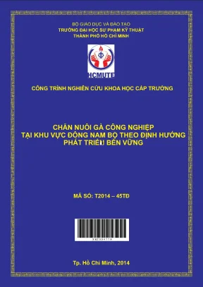 Hcmute chăn nuôi gà công nghiệp tại khu vực đông nam bộ theo định hướng phát triển bền vững