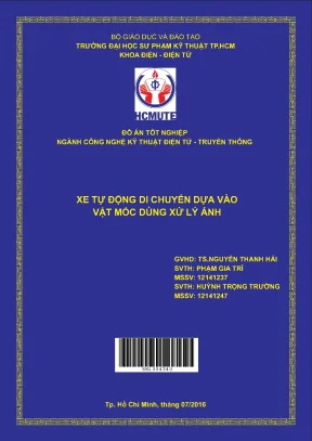 Đồ án hcmute xe tự động di chuyển dựa vào vật mốc dùng xử lý ảnh