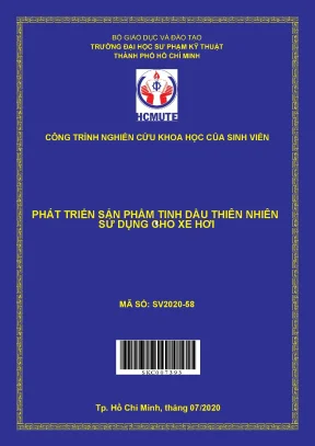 Hcmute phát triển sản phẩm tinh dầu thiên nhiên sử dụng cho xe hơi