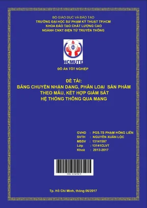Đồ án hcmute băng chuyền nhận dạng phân loại sản phẩm theo mẫu kết hợp giám sát hệ thống thông qua mạng