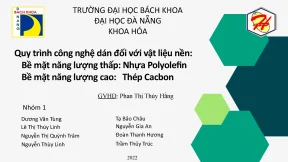 Quy trình công nghệ dán đối với vật liệu nền bề mặt năng lượng thấp nhựa polyolefin bề mặt năng lượng cao thép cacbon