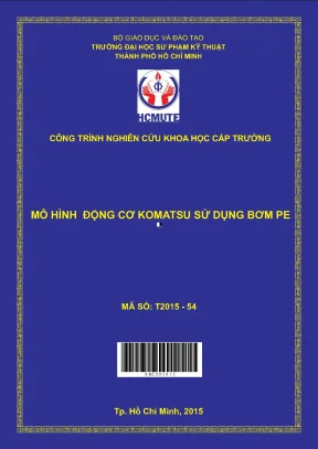 Hcmute mô hình động cơ komatsu sử dụng bơm pe