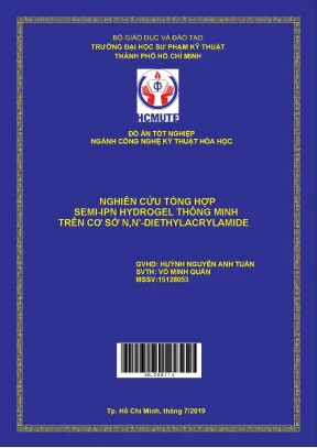Đồ án hcmute nghiên cứu tổng hợp semi ipn hydrogel thông minh trên cơ sở n n diethylacrylamide