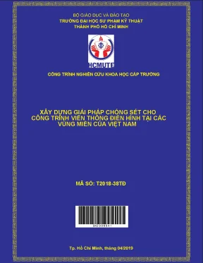 Hcmute xây dựng giải pháp chống sét cho công trình viễn thông điển hình tại các vùng miền của việt nam