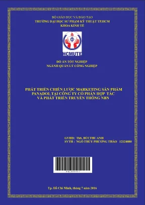 Đồ án hcmute phát triển chiến lược marketing sản phẩm panadol tại công ty cổ phần hợp tác và phát triển truyền thông nbn