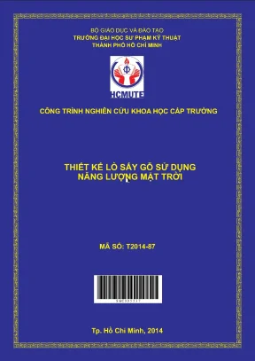 Hcmute thiết kế lò sấy gỗ sử dụng năng lượng mặt trời