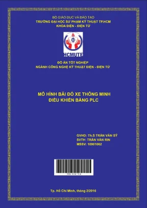 Đồ án hcmute mô hình bãi đỗ xe thông minh điều khiển bằng plc