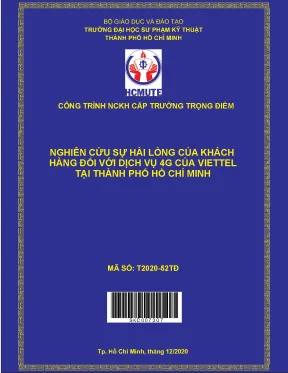 Hcmute nghiên cứu sự hài lòng của khách hàng đối với dịch vụ 4g của viettel tại thành phố hồ chí minh