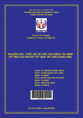 Đồ án hcmute nghiên cứu thiết kế và chế tạo găng tay mềm hỗ trợ cho người tật bàn tay ứng dụng emg