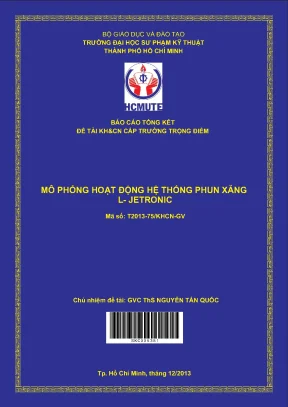 Hcmute mô phỏng hoạt động hệ thống phun xăng l jetronic