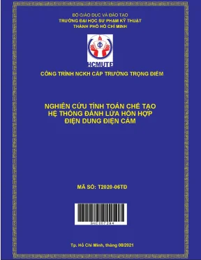 Hcmute nghiên cứu tính toán chế tạo hệ thống đánh lửa hỗn hợp điện dung điện cảm