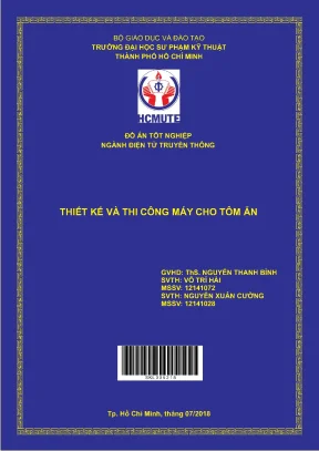 Đồ án hcmute thiết kế và thi công máy cho tôm ăn