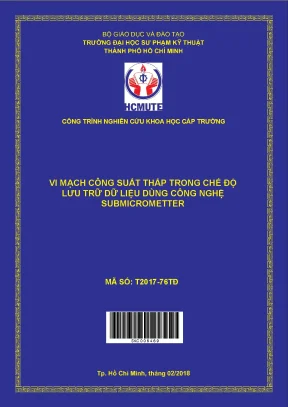 Hcmute vi mạch công suất thấp trong chế độ lưu trữ dữ liệu dùng công nghệ submicrometter