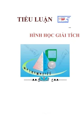 Tiểu luận tiểu luận hình học giải tích