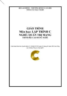 Tiểu luận giáo trình môn học lập trình c nghề quản trị mạng trình độ cao đẳng nghề