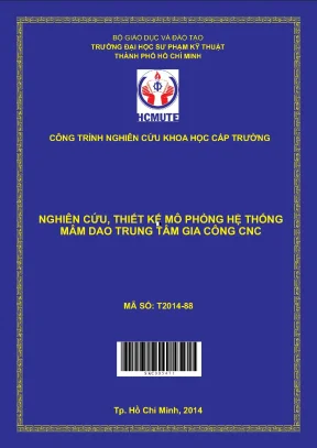 Hcmute nghiên cứu thiết kế mô phỏng hệ thống mâm dao trung tâm gia công cnc