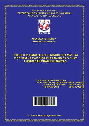 Đồ án hcmute tìm hiểu in hangtag cho nghành dệt may tại việt nam và các biện pháp nâng cao chất lượng sản phẩm in hantag
