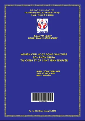 Đồ án hcmute nghiên cứu hoạt động sản xuất sản phẩm nhựa tại công ty cp cnht minh nguyên