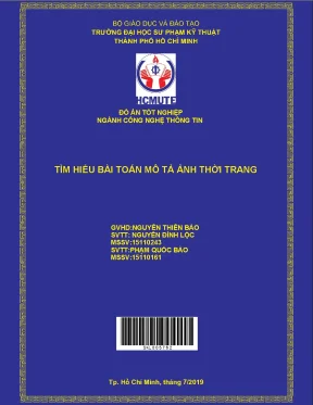 Đồ án hcmute tìm hiểu bài toán mô tả ảnh thời trang