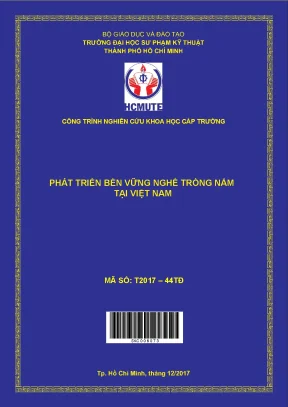 Hcmute phát triển bền vững nghề trồng nấm tại việt nam