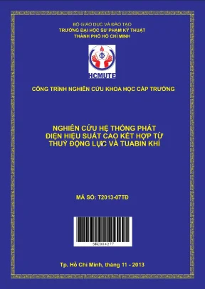 Hcmute nghiên cứu hệ thống phát điện hiệu suất cao kết hợp từ thủy động lực và tuabin khí