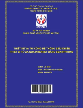 Đồ án hcmute thiết kế và thi công hệ thống điều khiển thiết bị từ xa qua internet bằng smartphone
