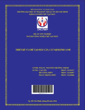 Đồ án hcmute thiết kế và chế tạo máy cán cắt sợi bánh canh