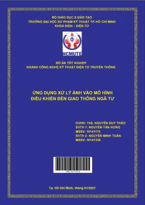 Đồ án hcmute ứng dụng xử lý ảnh vào mô hình điều khiển đèn giao thông ngã tư