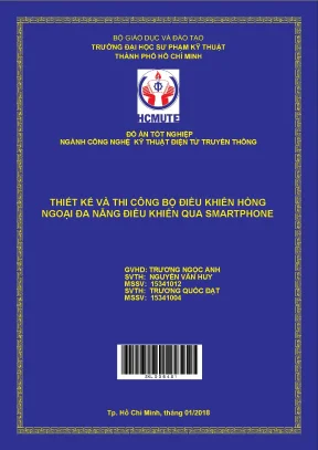 Đồ án hcmute thiết kế và thi công bộ điều khiển hồng ngoại đa năng điều khiển qua smarphone